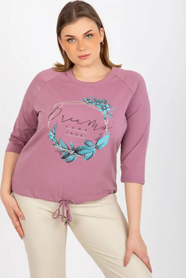 RELEVANCE Blouse-RV-BZ-8458.01P-dark pink