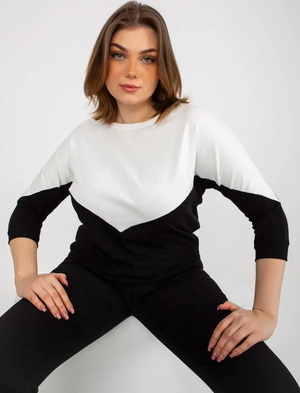 RELEVANCE Blouse-RV-BZ-8462.40P-white-black