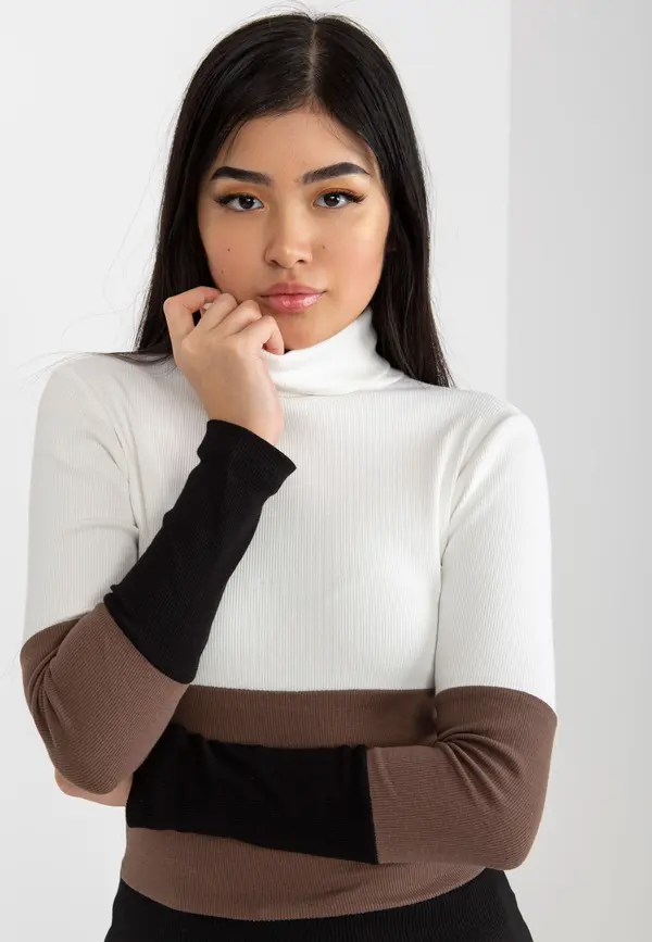 RUE PARIS Blouse-RV-BZ-8465.51-white-black