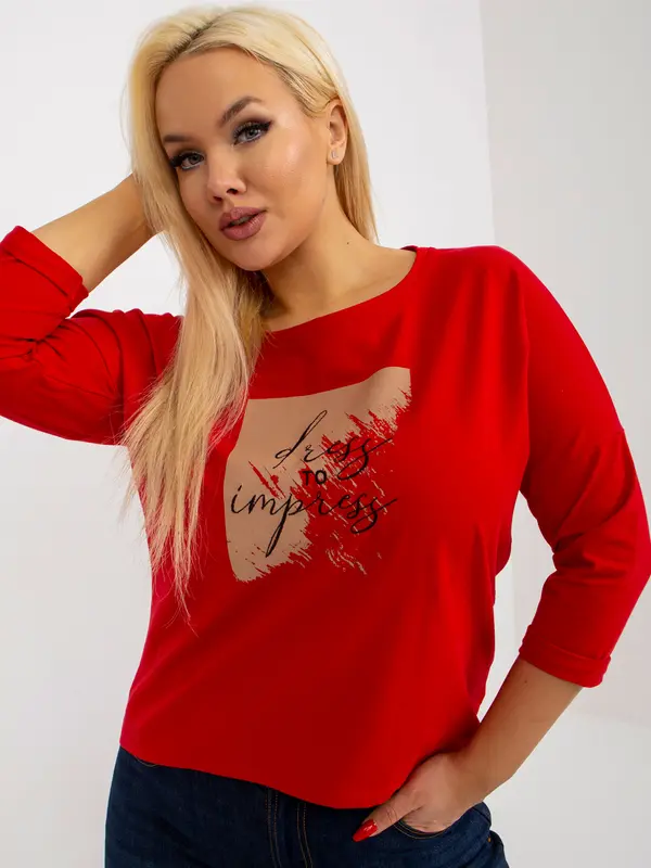 RELEVANCE Blouse-RV-BZ-8484.15P-red