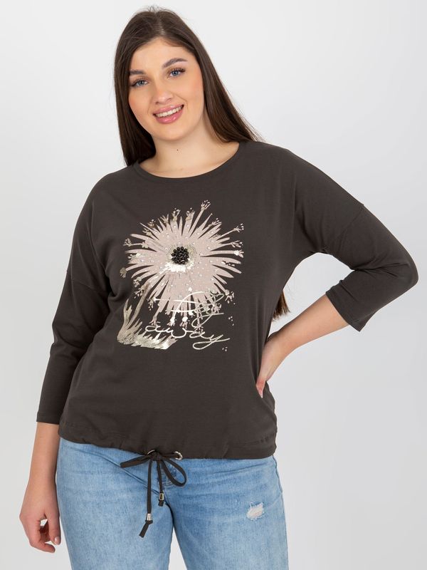 RELEVANCE Blouse-RV-BZ-8559.02P-dark khaki