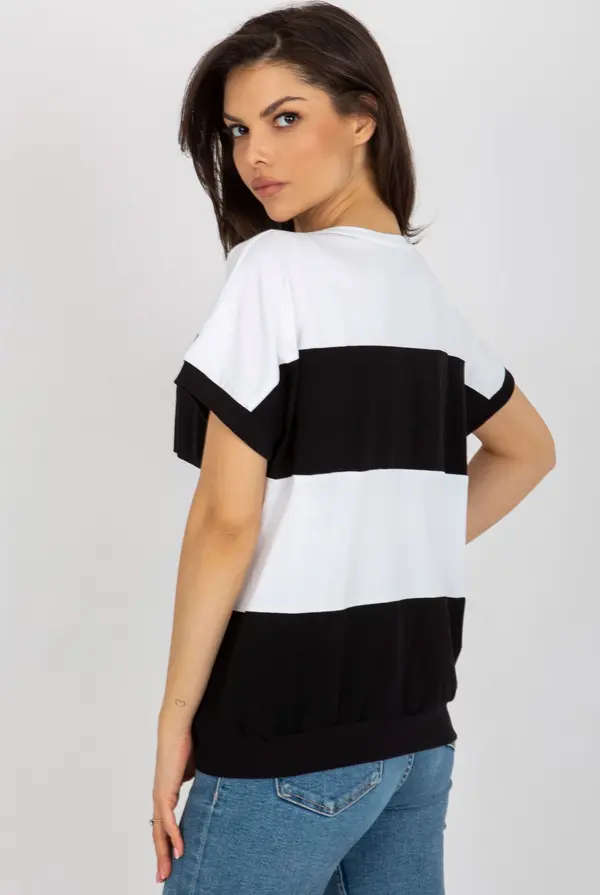RELEVANCE Blouse-RV-BZ-8640.36X-white-black