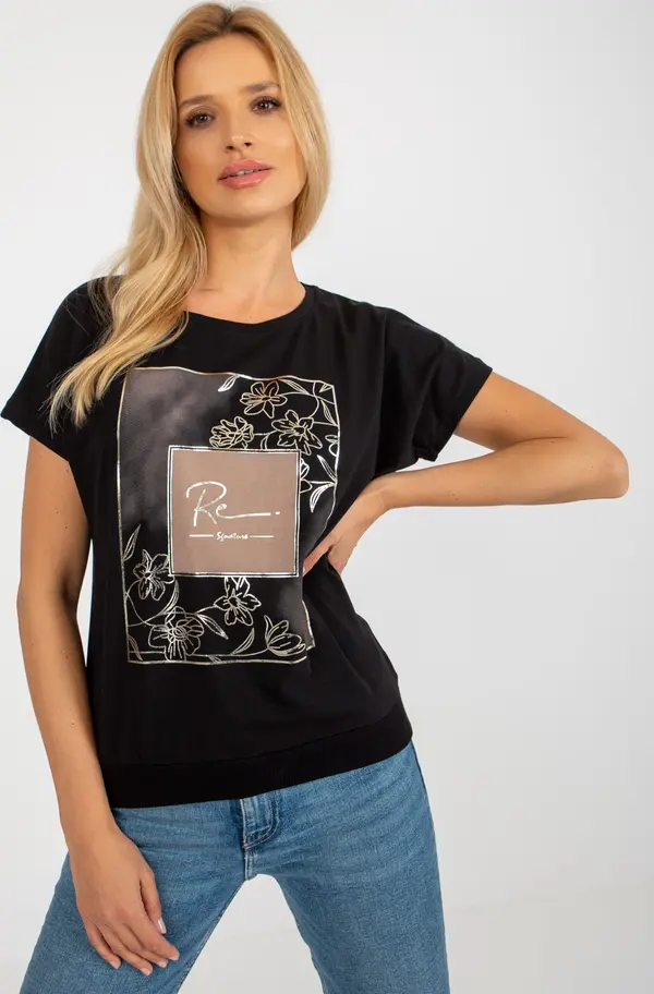 RUE PARIS Blouse-RV-BZ-8920.19X-black