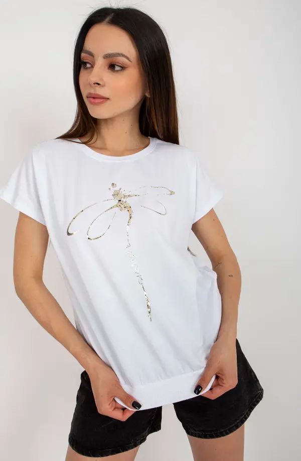 RUE PARIS Blouse-RV-BZ-8952.06-white