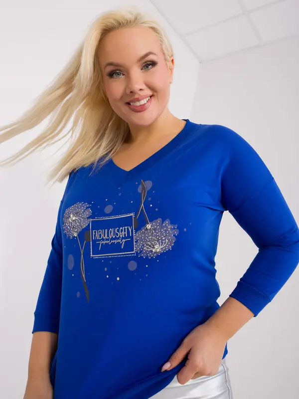 RELEVANCE Blouse-RV-BZ-9030.23X-Cobalt