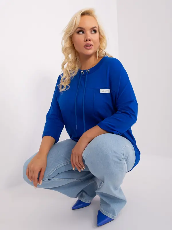 RELEVANCE Blouse-RV-BZ-9071.79P-Cobalt