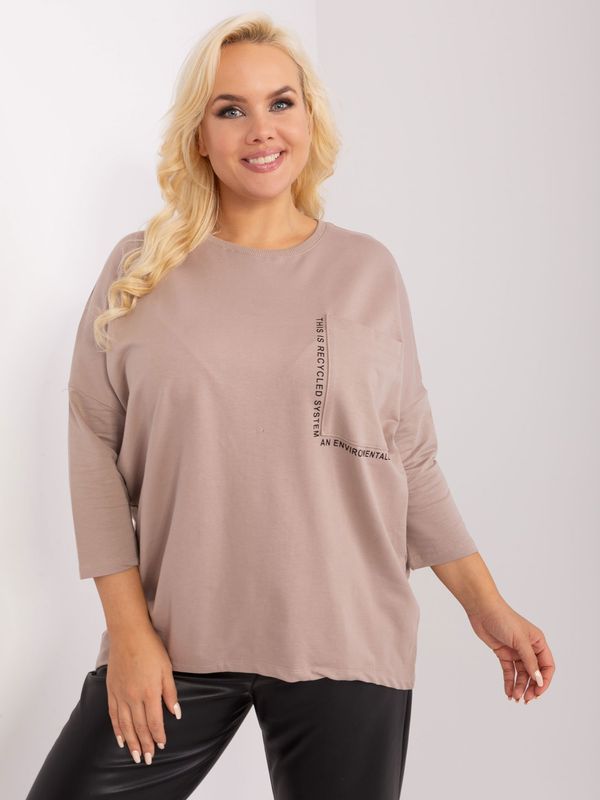 RELEVANCE Blouse-RV-BZ-9088.53P-dark beige