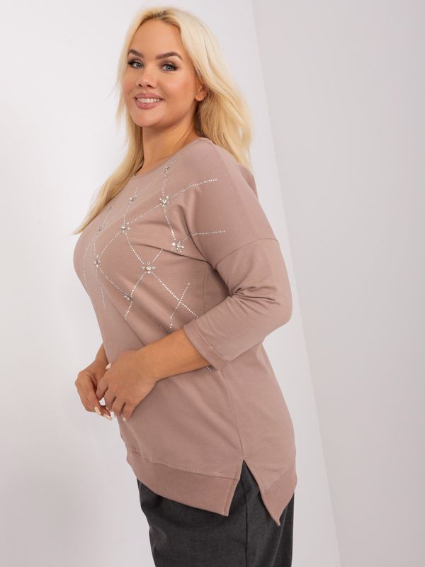 RELEVANCE Blouse-RV-BZ-9120.29-dark beige