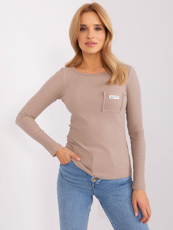 RELEVANCE Blouse-RV-BZ-9156.07-dark beige