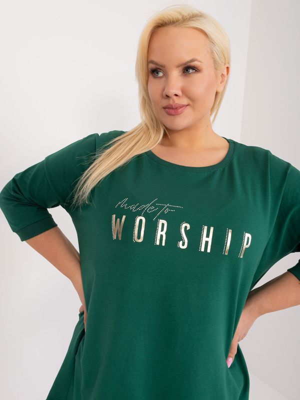 RELEVANCE Blouse-RV-BZ-9449.76-dark green