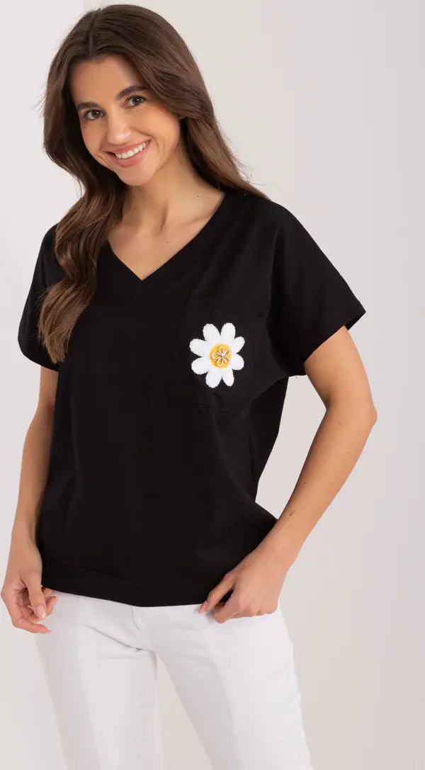 RUE PARIS Blouse-RV-BZ-9626.28-black