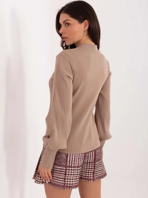 RUE PARIS Blouse-RV-BZ-A1053.50-dark beige