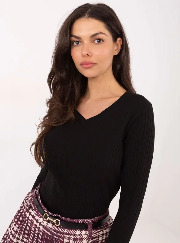 RUE PARIS Blouse-RV-BZ-A1054.34-black