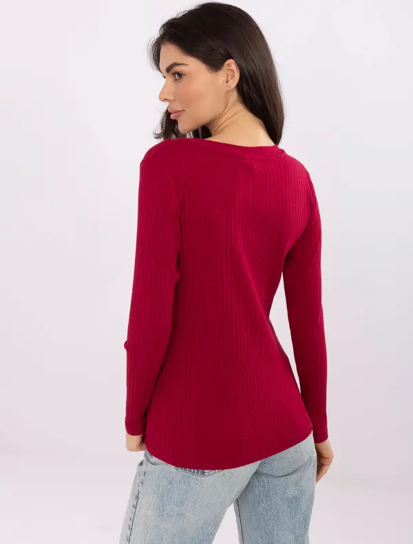 RUE PARIS Blouse-RV-BZ-A1055.29P-burgundy