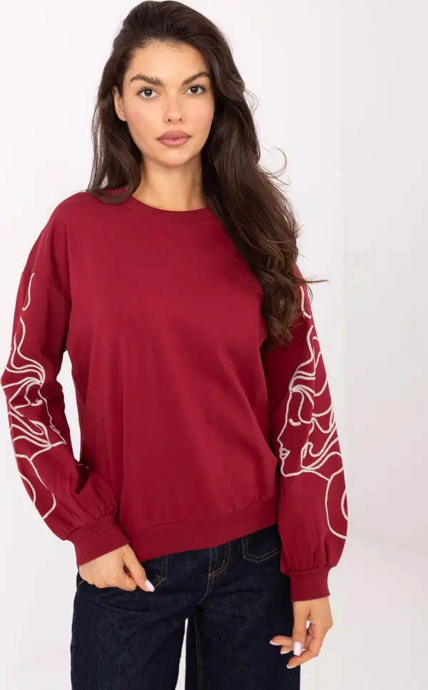 RELEVANCE Blouse-RV-BZ-A176.56-burgundy