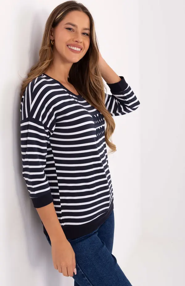 RELEVANCE Blouse-RV-BZ-A790.47-navy blue