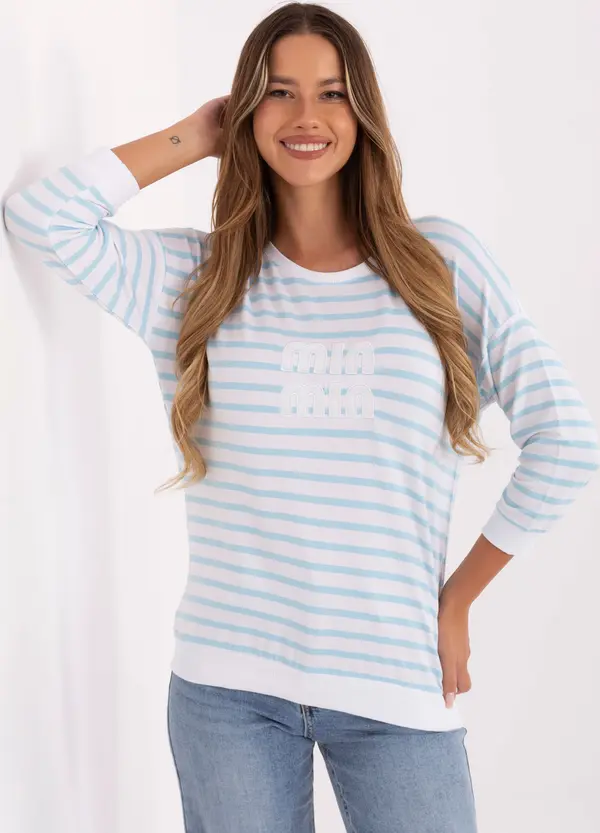 RELEVANCE Blouse-RV-BZ-A790.47-white-blue