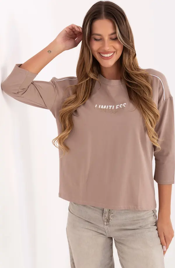 RELEVANCE Blouse-RV-BZ-A826.89-dark beige