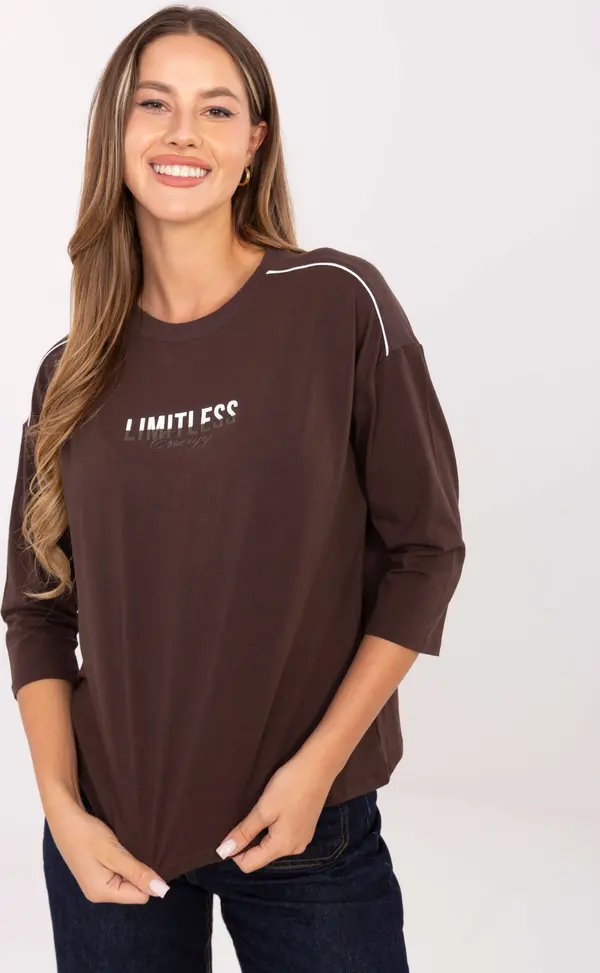 RELEVANCE Blouse-RV-BZ-A826.89-dark brown