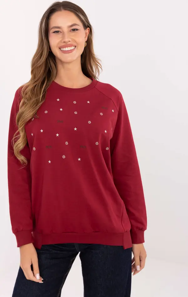 RELEVANCE Blouse-RV-BZ-A876.52-burgundy