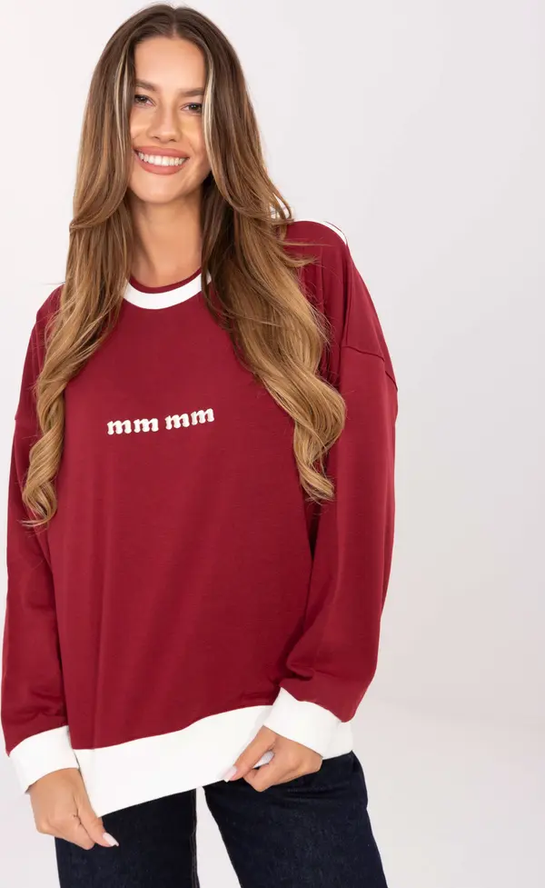 RELEVANCE Blouse-RV-BZ-A878.51-burgundy
