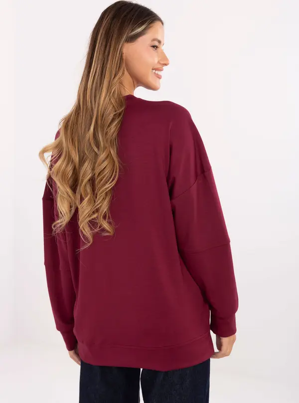 RELEVANCE Blouse-RV-BZ-A906.59-burgundy
