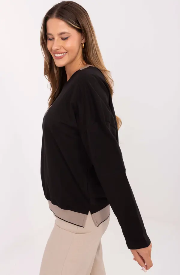 RELEVANCE Blouse-RV-BZ-A907.08P-black