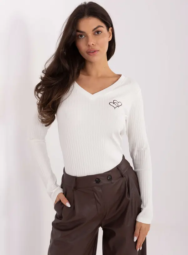 RUE PARIS Blouse-RW-BZ-A1055.29P-ecru