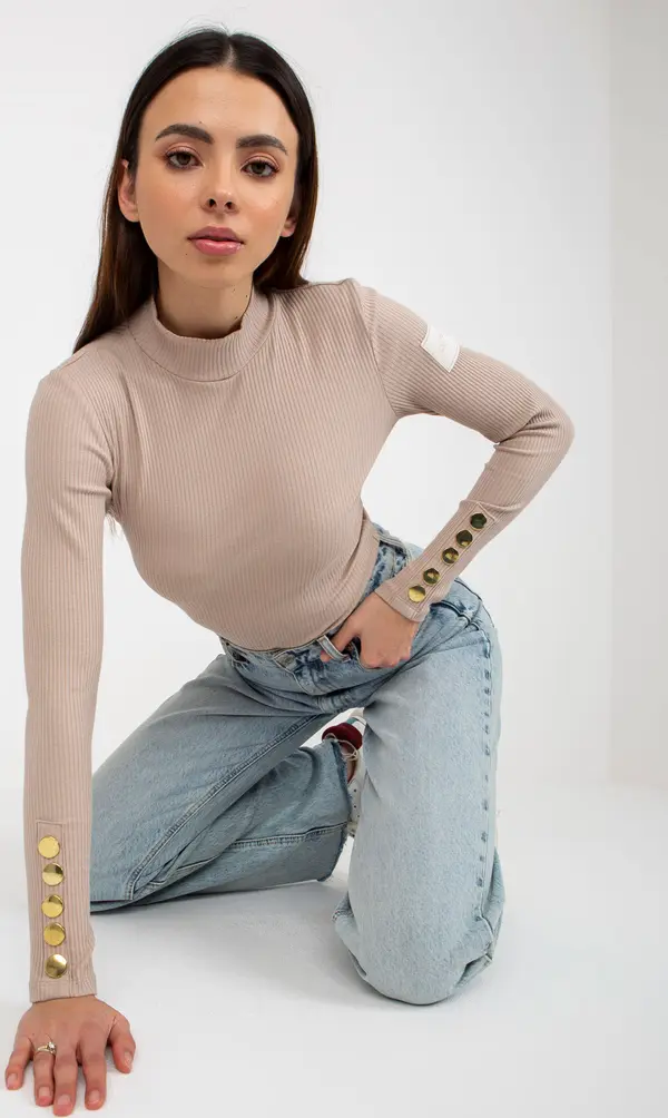 Och Bella Blouse-TW-BZ-OB-009.28-dark beige