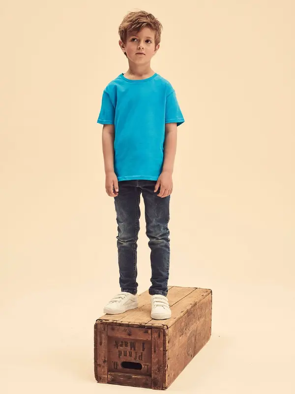 Fruit of the Loom Blue children's t-shirt in combed cotton Fruit of the Loom