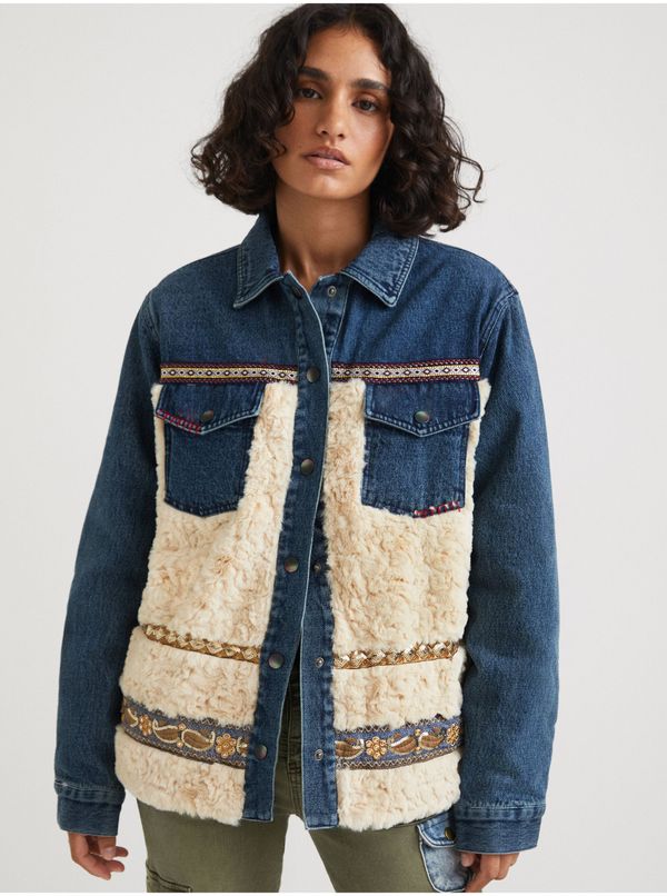DESIGUAL Blue Denim Women Jacket Desigual Inuit - Women