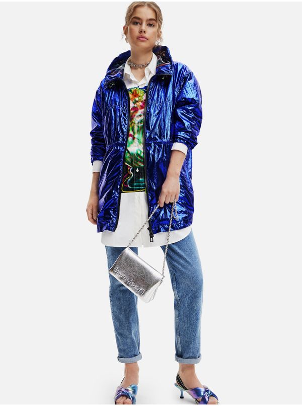 DESIGUAL Blue Desigual Ontario Womens Metallic - Womens