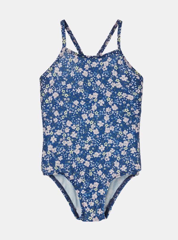 name it Blue Girly Floral One Piece Swimwear name it Felisia - Unisex