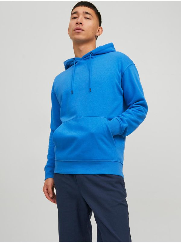 Jack & Jones Blue men's basic hoodie Jack & Jones Star - Men's