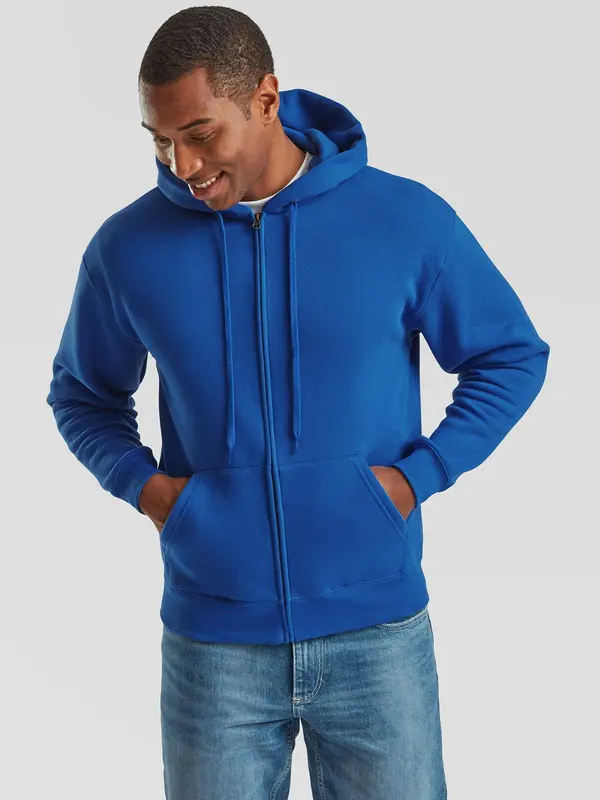 Fruit of the Loom Blue Men's Hoodie Premium Fruit of the Loom
