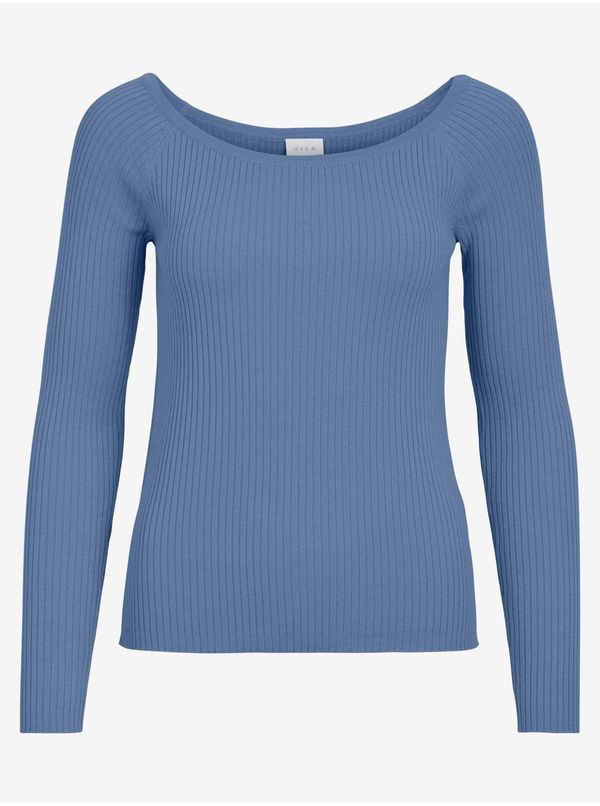 Vila Blue ribbed light sweater VILA Helli - Women