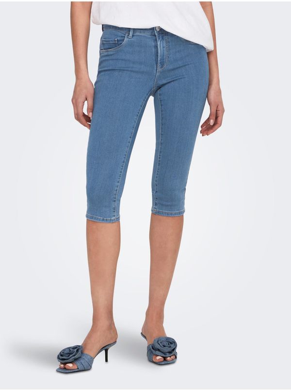 Only Blue three-quarter skinny fit jeans ONLY Rain - Women