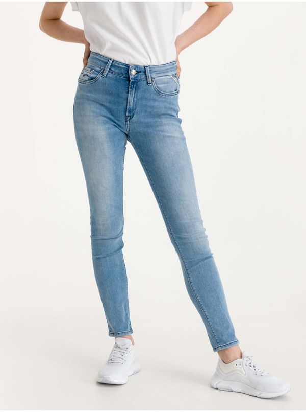 Replay Blue Women Skinny Fit Jeans Replay Luzien Jeans - Women