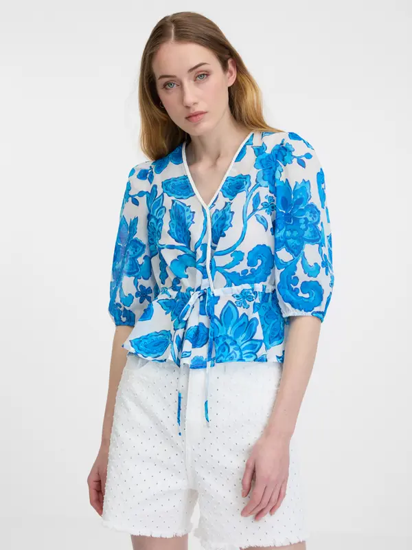 Orsay Blue women's patterned blouse ORSAY - Women's