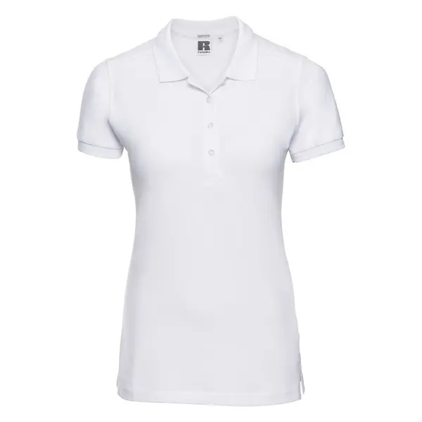 RUSSELL Blue Women's Stretch Polo Russell