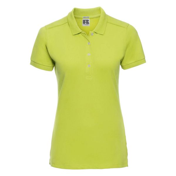 RUSSELL Blue Women's Stretch Polo Russell