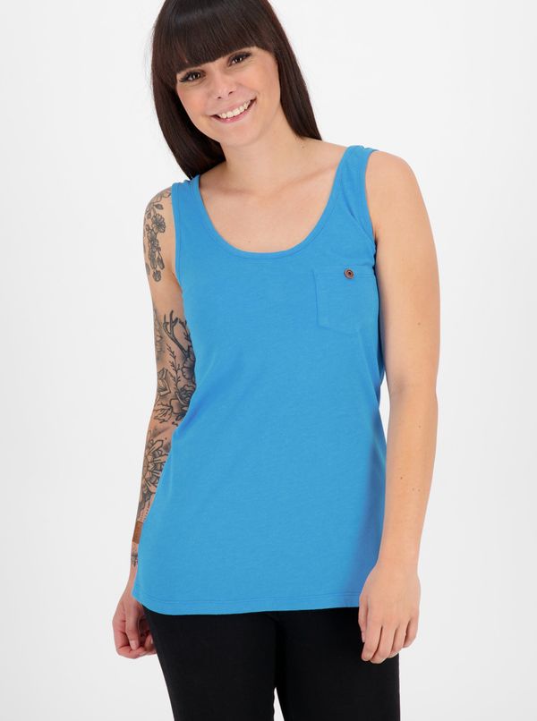 ALIFE AND KICKIN Blue women's tank top with pocket Alife and Kickin - Women's