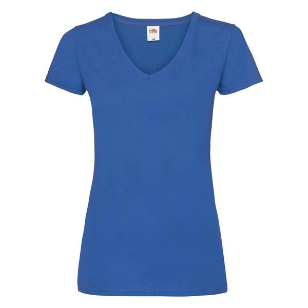 Fruit of the Loom Blue women's v-neck Valueweight Fruit of the Loom
