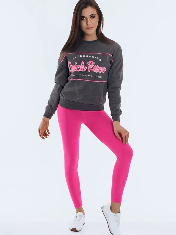 DStreet Bluza damska dresowa RACE ciemnoszara Dstreet