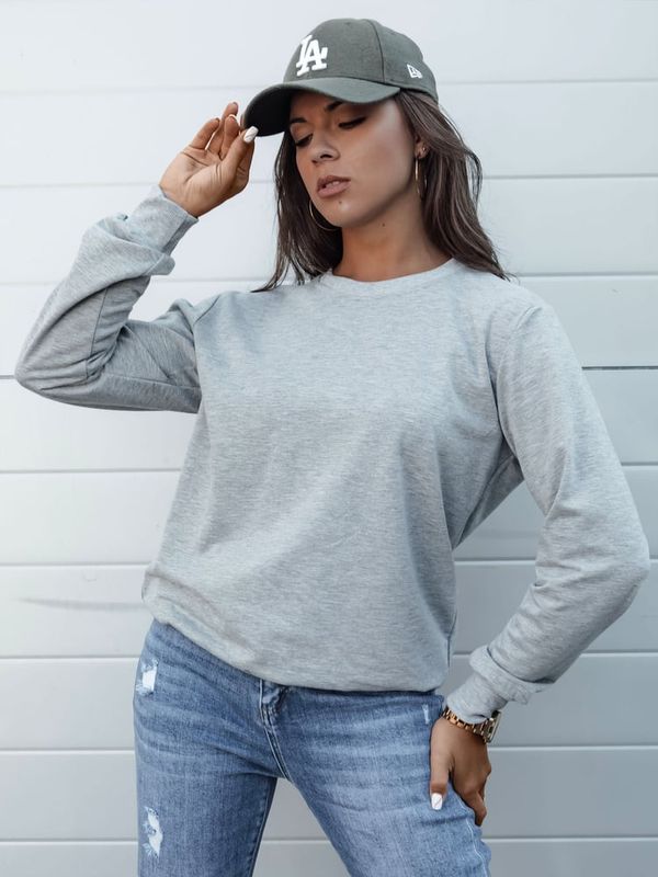 DStreet Bluza damska GLAMFLAIR jasnoszara Dstreet