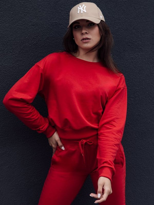 DStreet Bluza damska klasyczna CASUALVIBE czerwona Dstreet