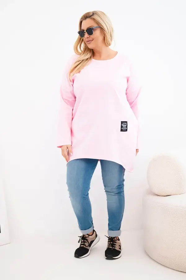 Kesi Włoski Блуза Kesi с големи размери и дълъг гръб