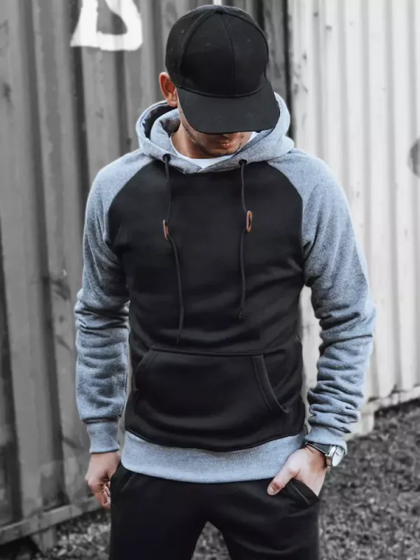 DStreet Bluza męska czarna Dstreet