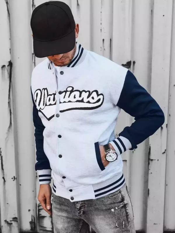 DStreet Bluza męska rozpinana szara Dstreet