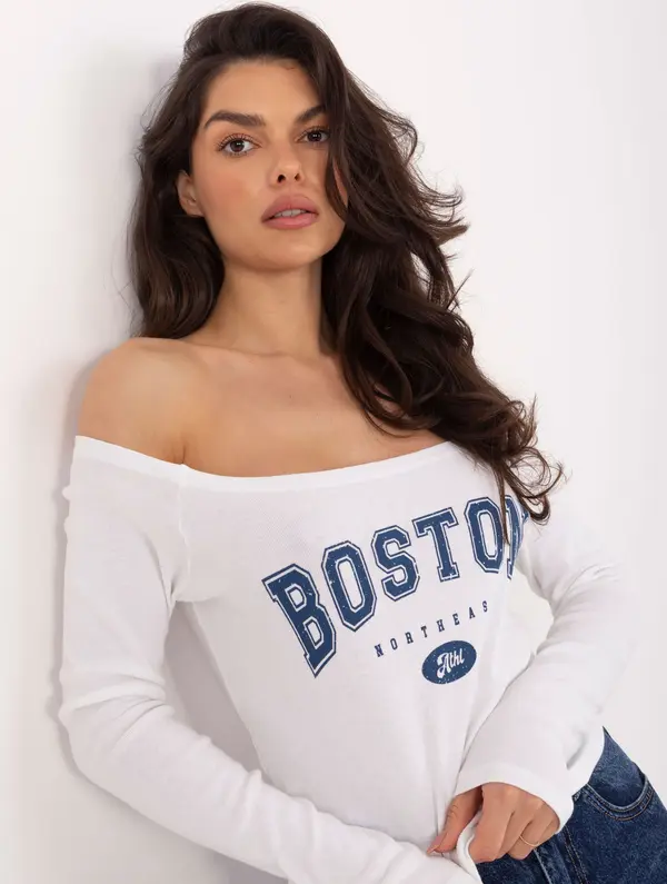 Factory Price Блуза с надпис Boston